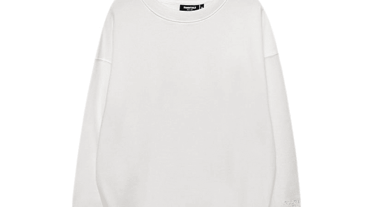 Crewneck Essentials blanco Logo Espalda 2