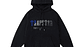 Hoodie Trapstar Negro Logo Azul/Gris - Miniatura 1
