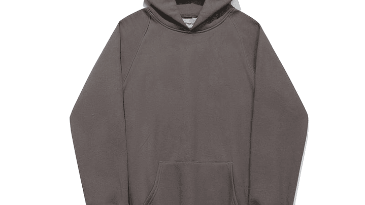 Hoodie Essentials stone oscuro Big logo espalda 2
