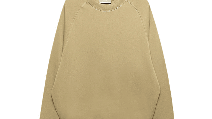 Crewneck Essentials kakhi Logo Espalda 2