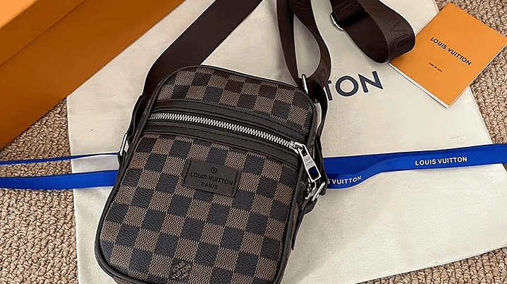 Bolso LV Marrón Cuadros 1