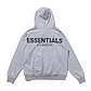 Hoodie Essentials gris reflectante Los Angeles - Miniatura 1