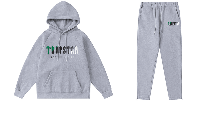 Conjunto Trapstar Gris Logo verde/Gris/Blanco 1