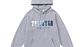 Hoodie Trapstar Gris Logo Blanco/Celeste/Azules - Miniatura 1