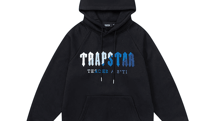 Conjunto Trapstar Negro Logo Blanco/Celeste/Azules 2