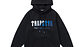 Hoodie Trapstar Negro Logo Blanco/Celeste/Azules - Miniatura 1