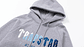 Hoodie Trapstar Gris Logo Blanco/Celeste/Azules - Miniatura 3