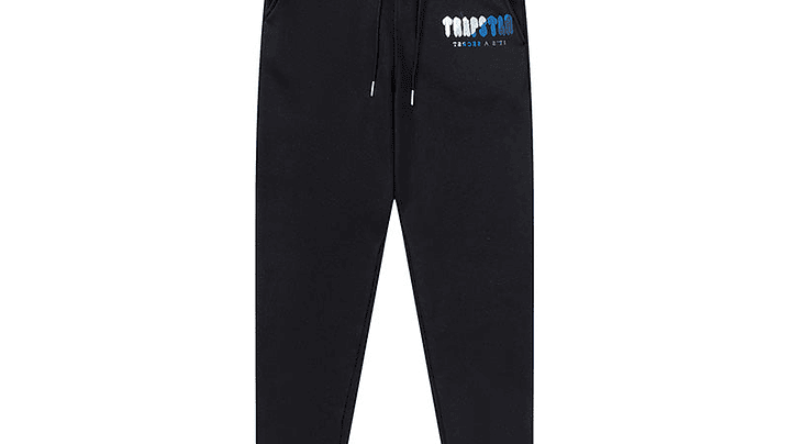 Conjunto Trapstar Negro Logo Blanco/Celeste/Azules 4