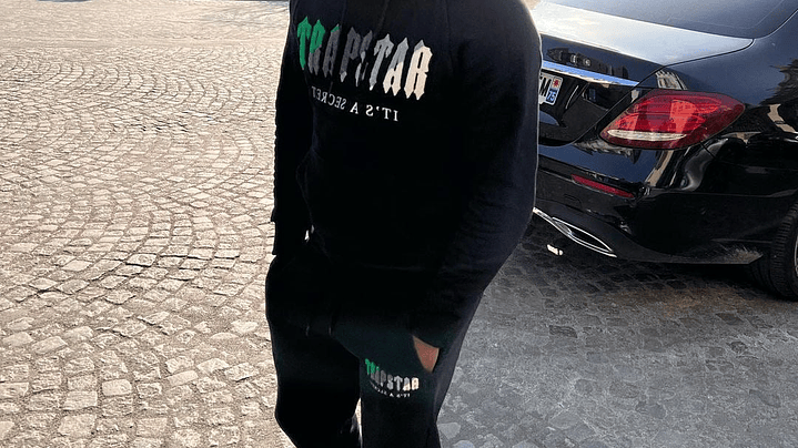 Conjunto Trapstar Negro Logo verde/Gris/Blanco 6