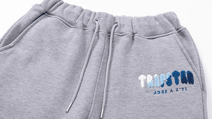 Buzo Trapstar Gris Logo Blanco/Celeste/Azules 3