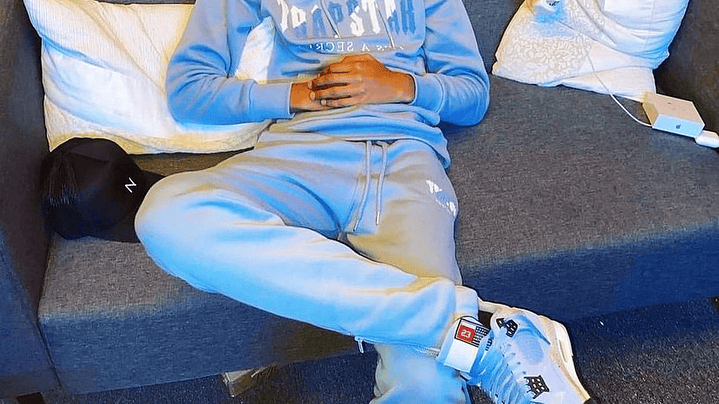 Conjunto Trapstar Celeste Logo Azul/Blanco 8