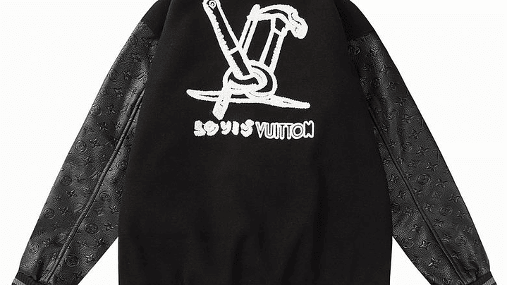 Varsity Jacket louis vuitton negra 2