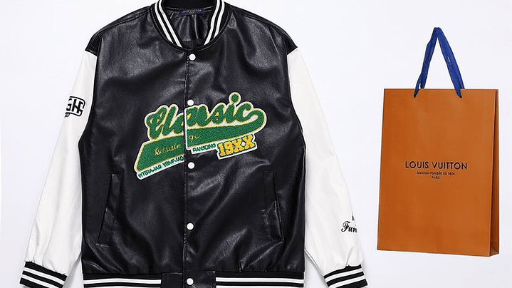 Varsity Jacket louis vuitton negra classic 1