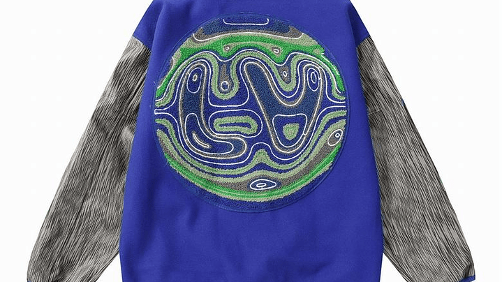 Varsity Jacket louis vuitton Grey&Blue 2