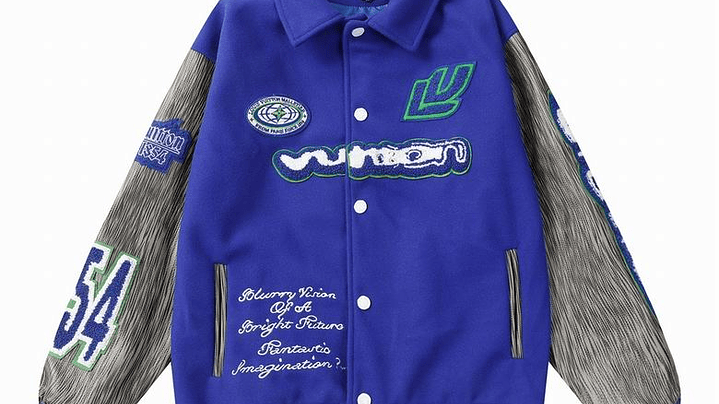 Varsity Jacket louis vuitton Grey&Blue 1