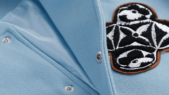 Varsity Jacket louis vuitton sky blue & White 5