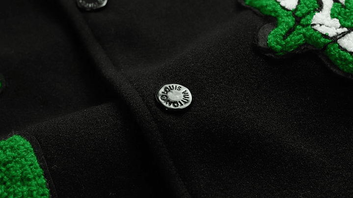 Varsity Jacket louis vuitton Negra & verde Looking 3