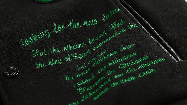 Varsity Jacket louis vuitton Negra & verde Looking 5