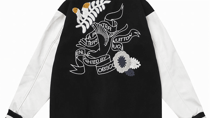 Varsity Jacket louis vuitton negra seagull 2