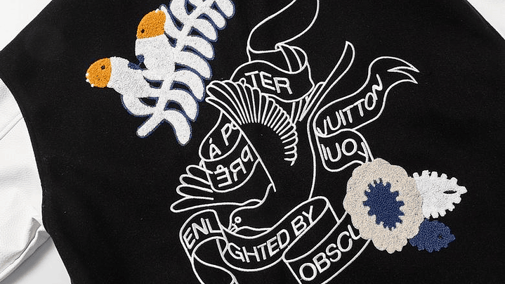 Varsity Jacket louis vuitton negra seagull 4