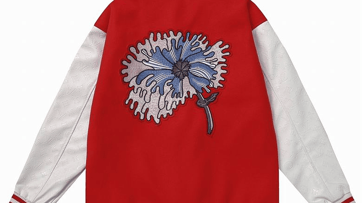Varsity Jacket louis vuitton roja flower 2