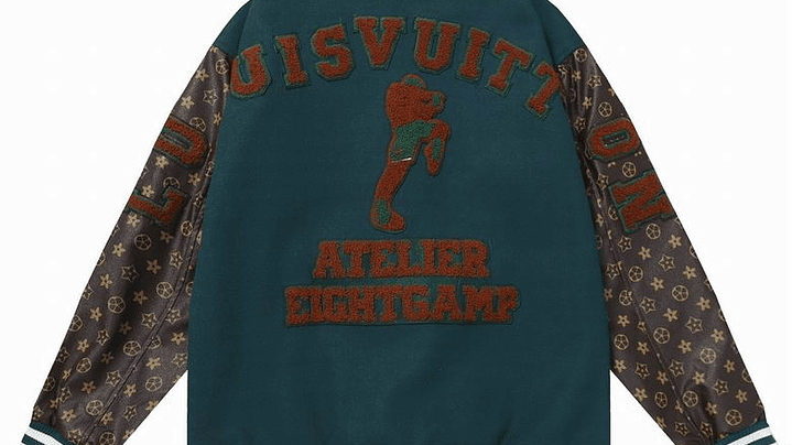 Varsity Jacket louis vuitton azul marino Etelier Eightcamp 2