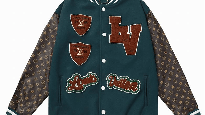 Varsity Jacket louis vuitton azul marino Etelier Eightcamp 1