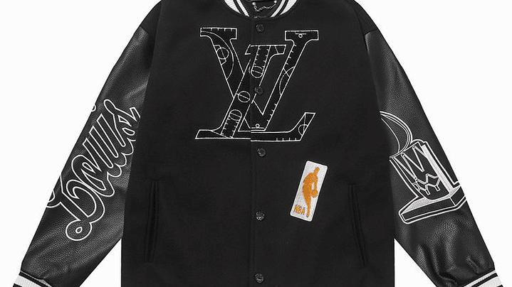 Varsity Jacket louis vuitton negra NBA 1