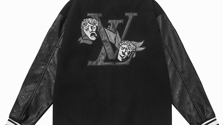 Varsity Jacket louis vuitton negra Face 2