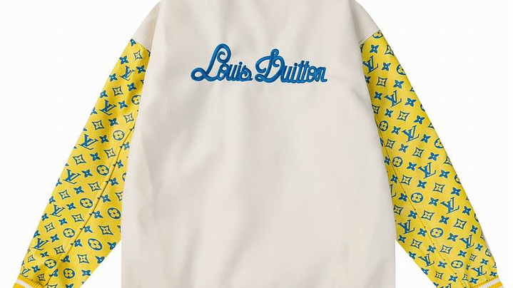 Varsity Jacket louis vuitton blanca & amarilla 2