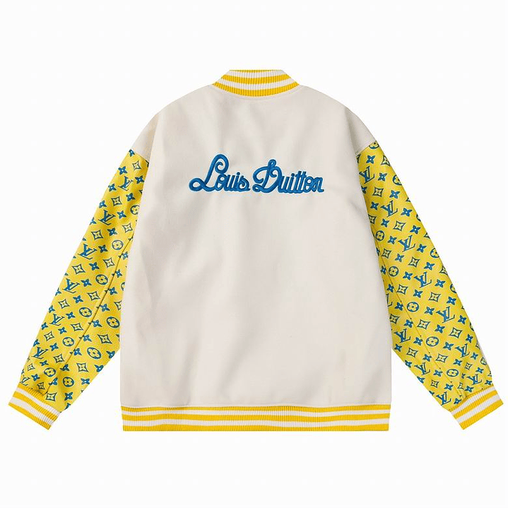 Varsity Jacket louis vuitton blanca & amarilla 2