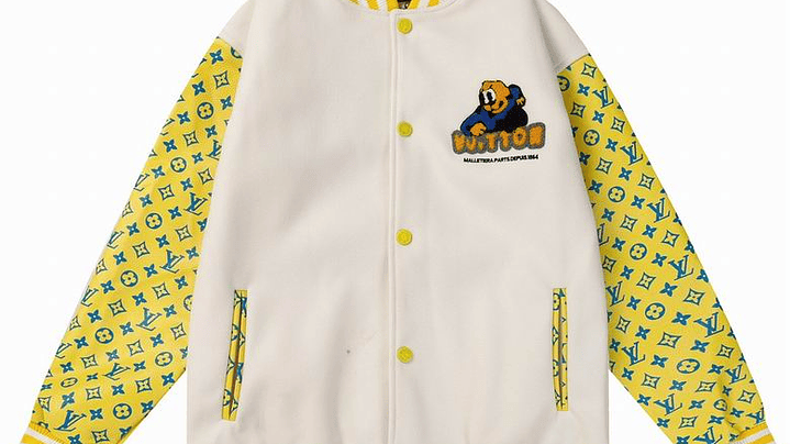 Varsity Jacket louis vuitton blanca & amarilla 1