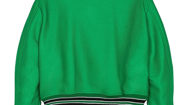 Varsity Jacket Amiri Bones wool-blend verde 4