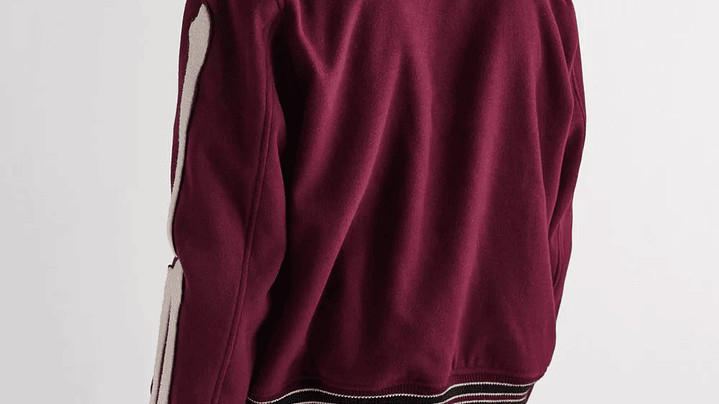 Varsity Jacket Amiri Bones wool-blend wine 2