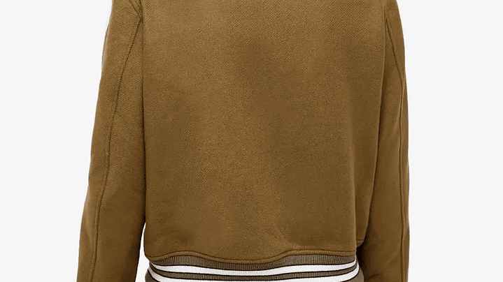 Varsity Jacket Amiri Bones wool-blend café claro 4