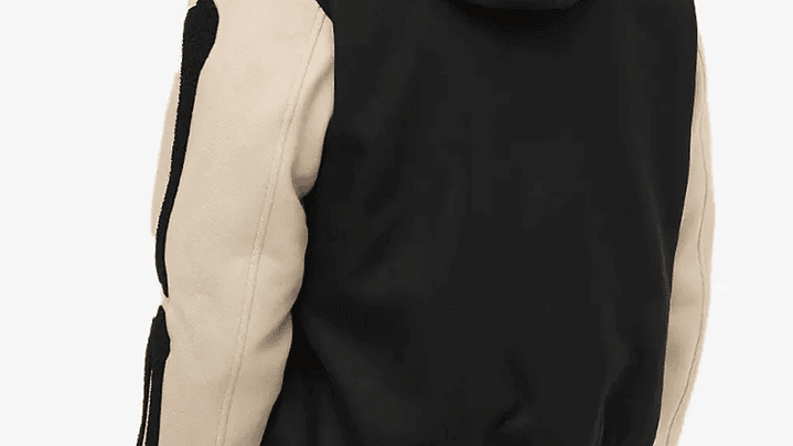 Varsity Jacket Amiri Bones wool-blend negra & crema 3