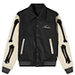 Varsity Jacket Amiri Bones wool-blend negra & crema - Miniatura 1