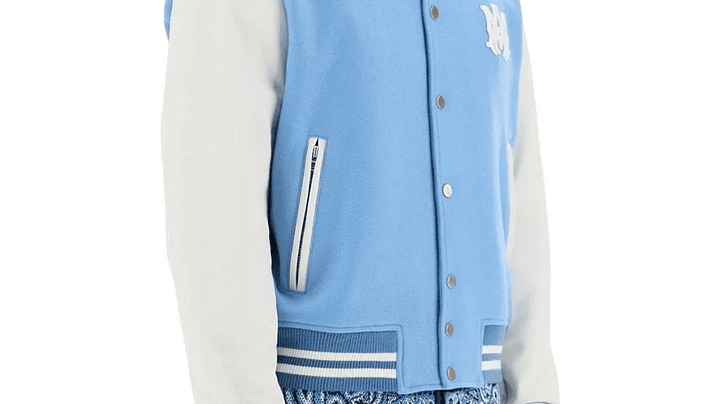 Varsity Jacket Amiri letterman sky blue 3