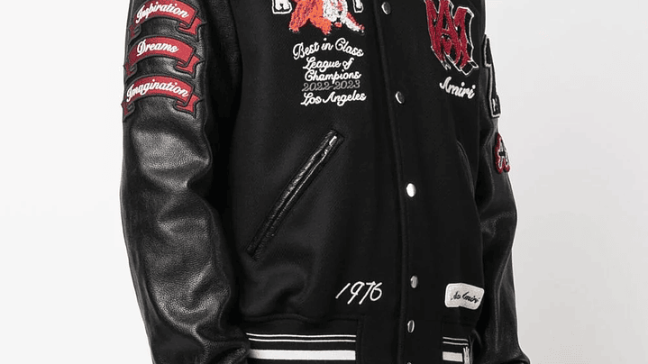 Varsity Jacket Amiri Best in Glass negra 3