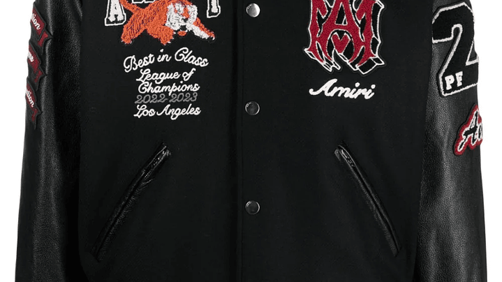 Varsity Jacket Amiri Best in Glass negra 1