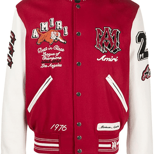 Varsity Jacket Amiri Best in Glass roja