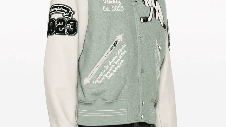 Varsity Jacket Amiri Fighters gris 4