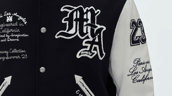 Varsity Jacket Amiri Imagination negra 5