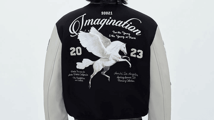 Varsity Jacket Amiri Imagination negra 3
