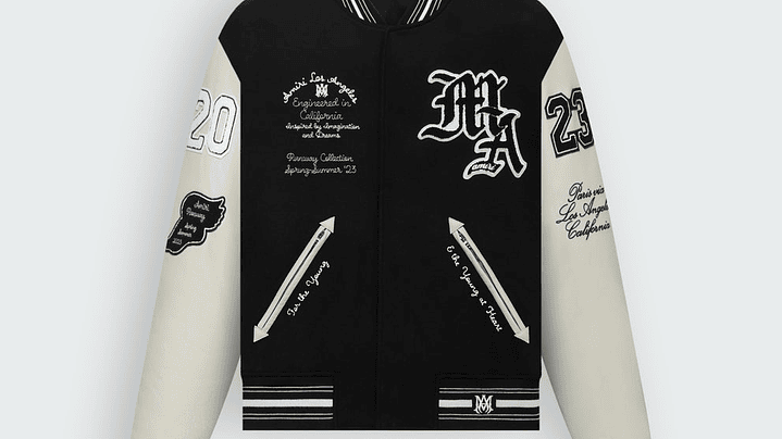Varsity Jacket Amiri Imagination negra 1