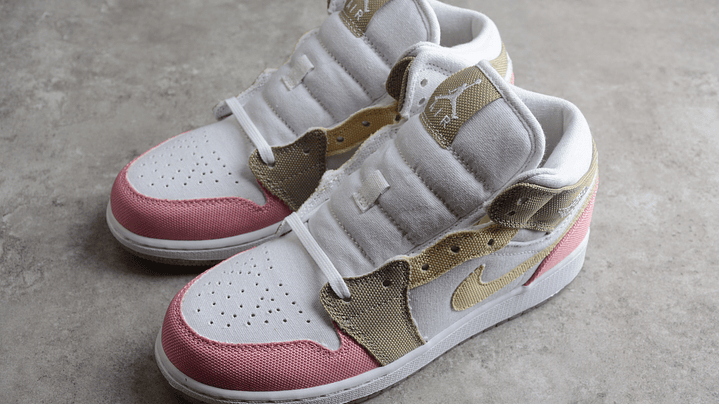 Jordan 1 mid pastel vivid grind 4