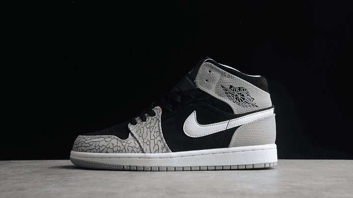 Jordan 1 mid elephant print 1