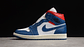 Jordan 1 mid french blue gym red - Miniatura 1