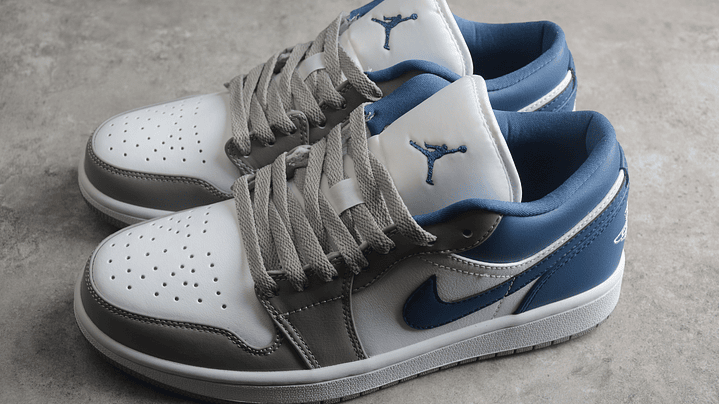 jordan 1 low french blue white 4
