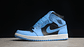 Jordan 1 mid university blue black - Miniatura 1
